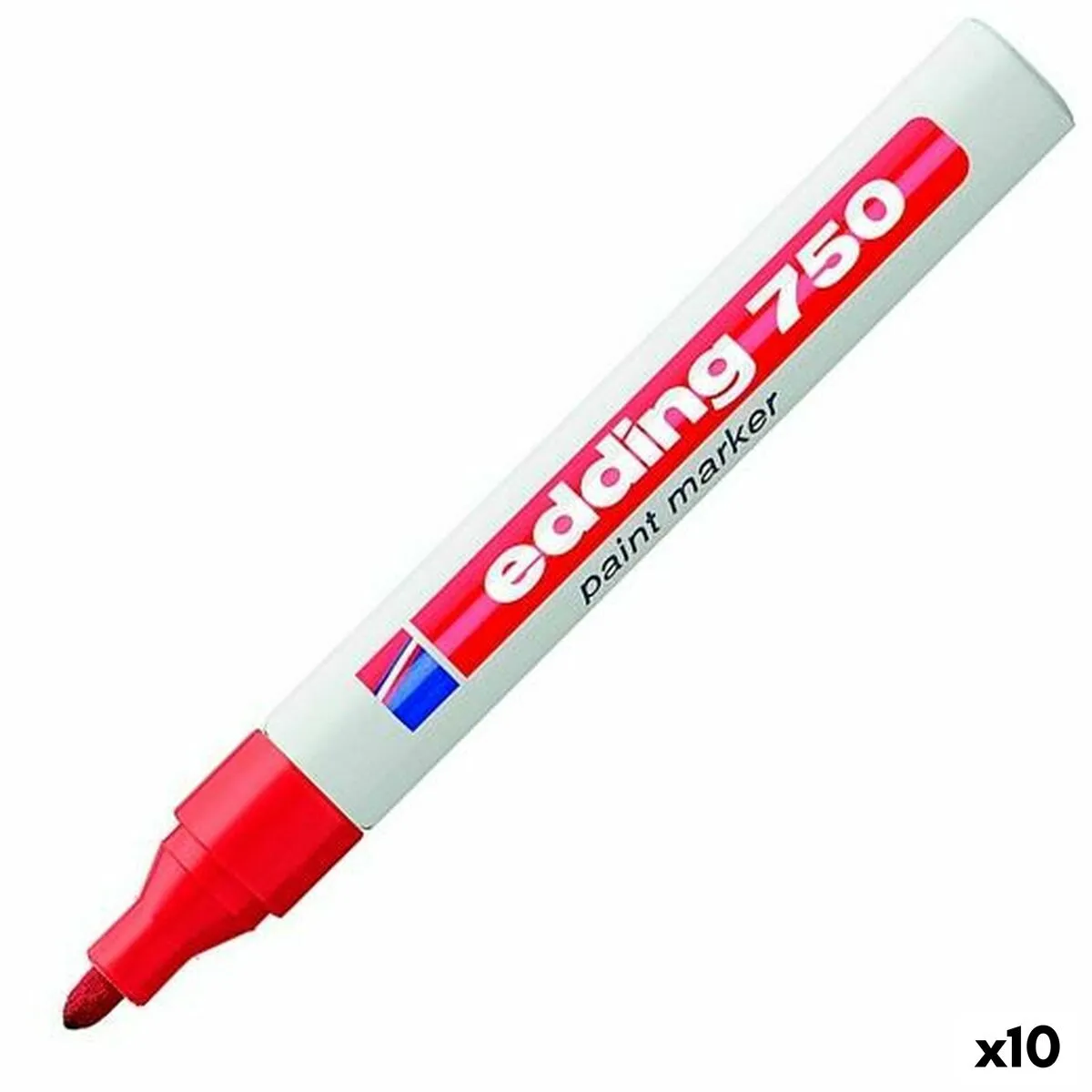 Edding 750 Rouge 10 pi&egrave;ce(s) 