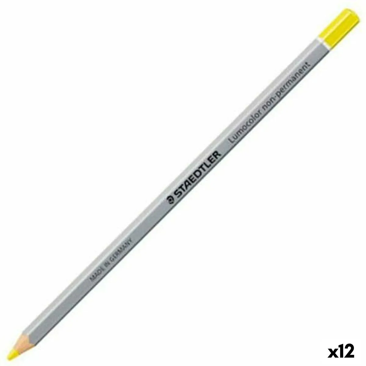 STAEDTLER  Crayons Omnichrom Jaune - 12 unit&eacute;s