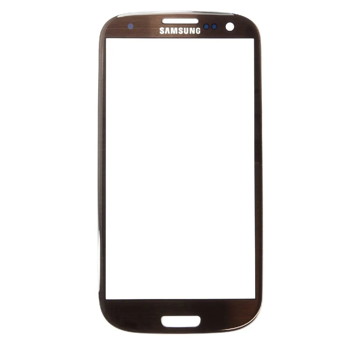 Samsung Vitre Façade Galaxy S3 Marron