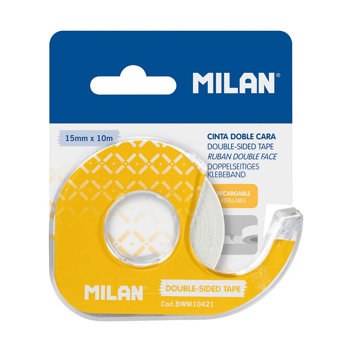 Milan Jaune Ruban Adhésif 10 M