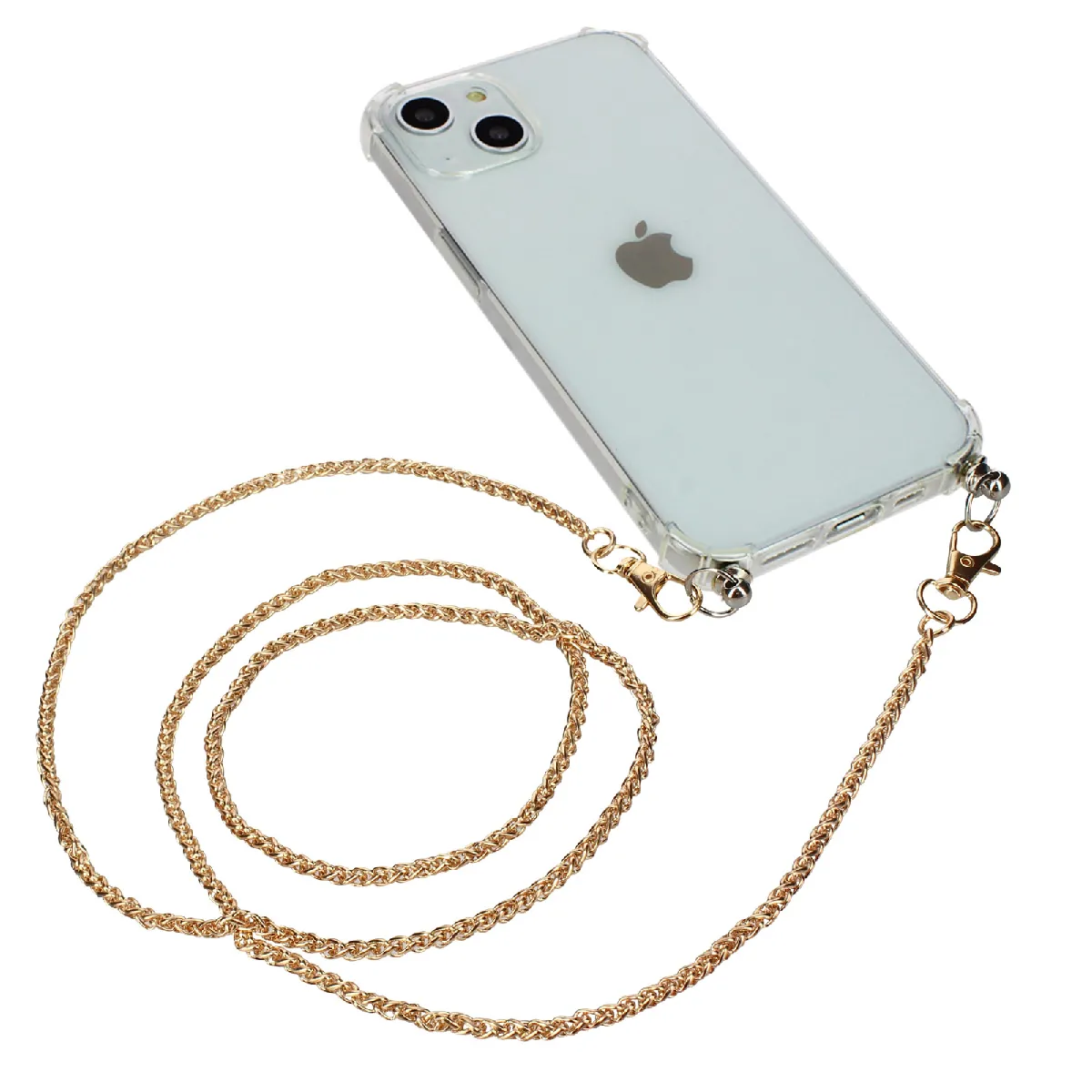 Avizar Bijou de Téléphone Chaîne Palmier - Doré