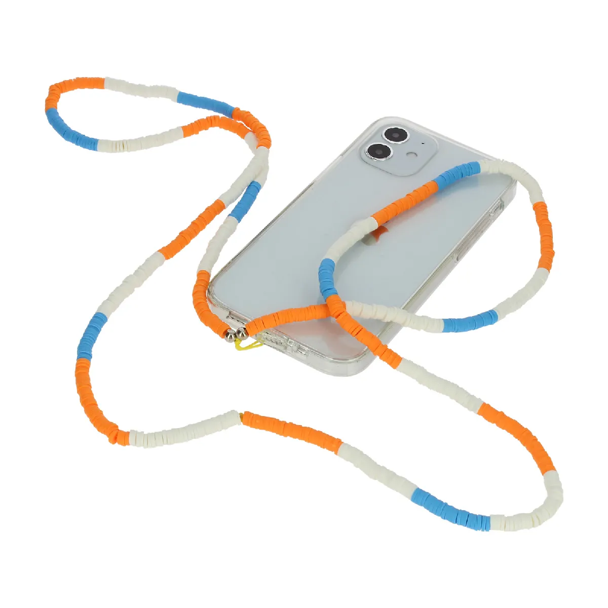 Bijou de Téléphone à Perles Heishi 110cm Collection Heishi Multicolore