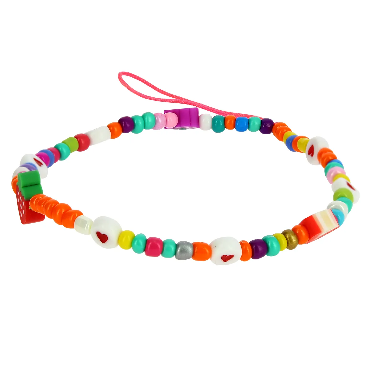 Bijou de Téléphone Homemade Perles fruités Collection Tutti Frutti multicolore