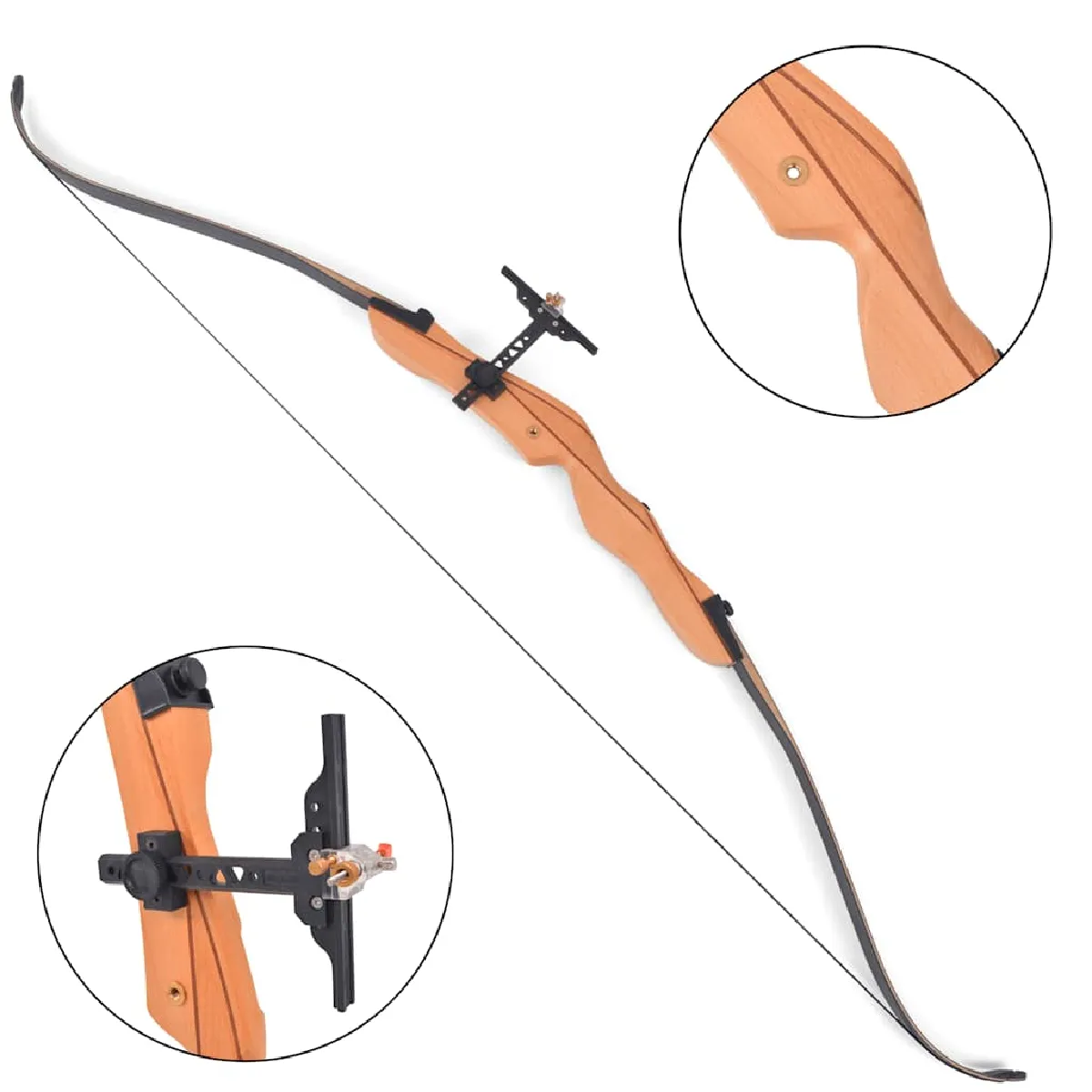 vidaXL Arc classique adulte 68" 32 lb