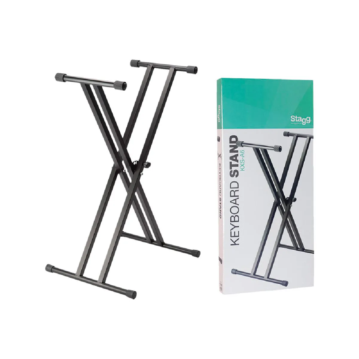 Stagg Noir Support En X Double Kxs-A6