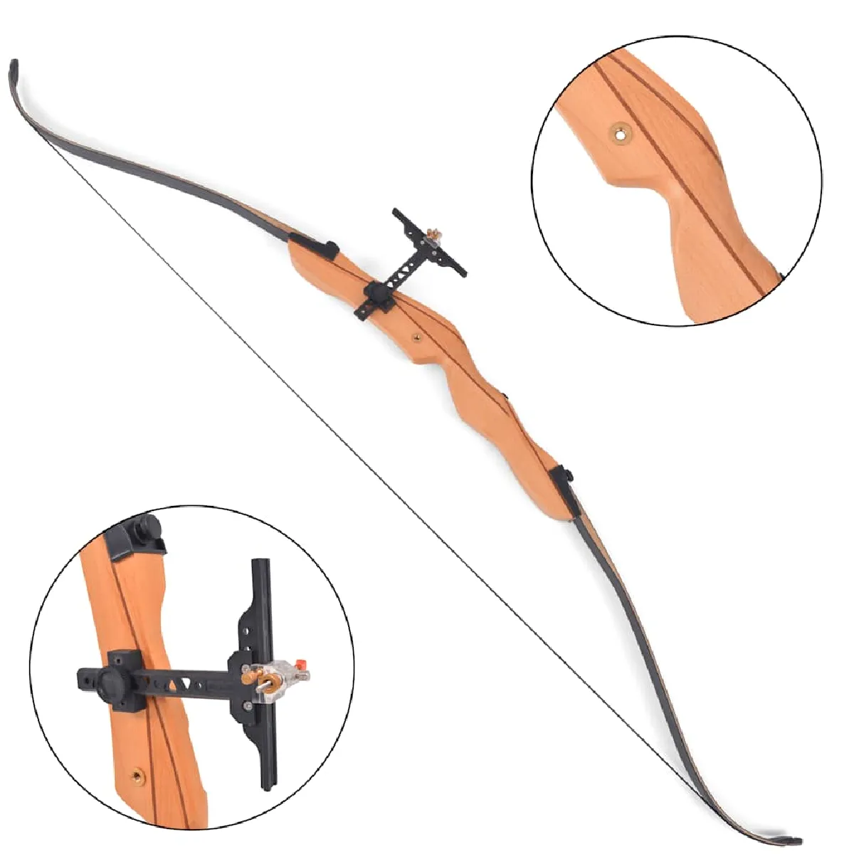 vidaXL Arc classique adulte 68" 32 lb