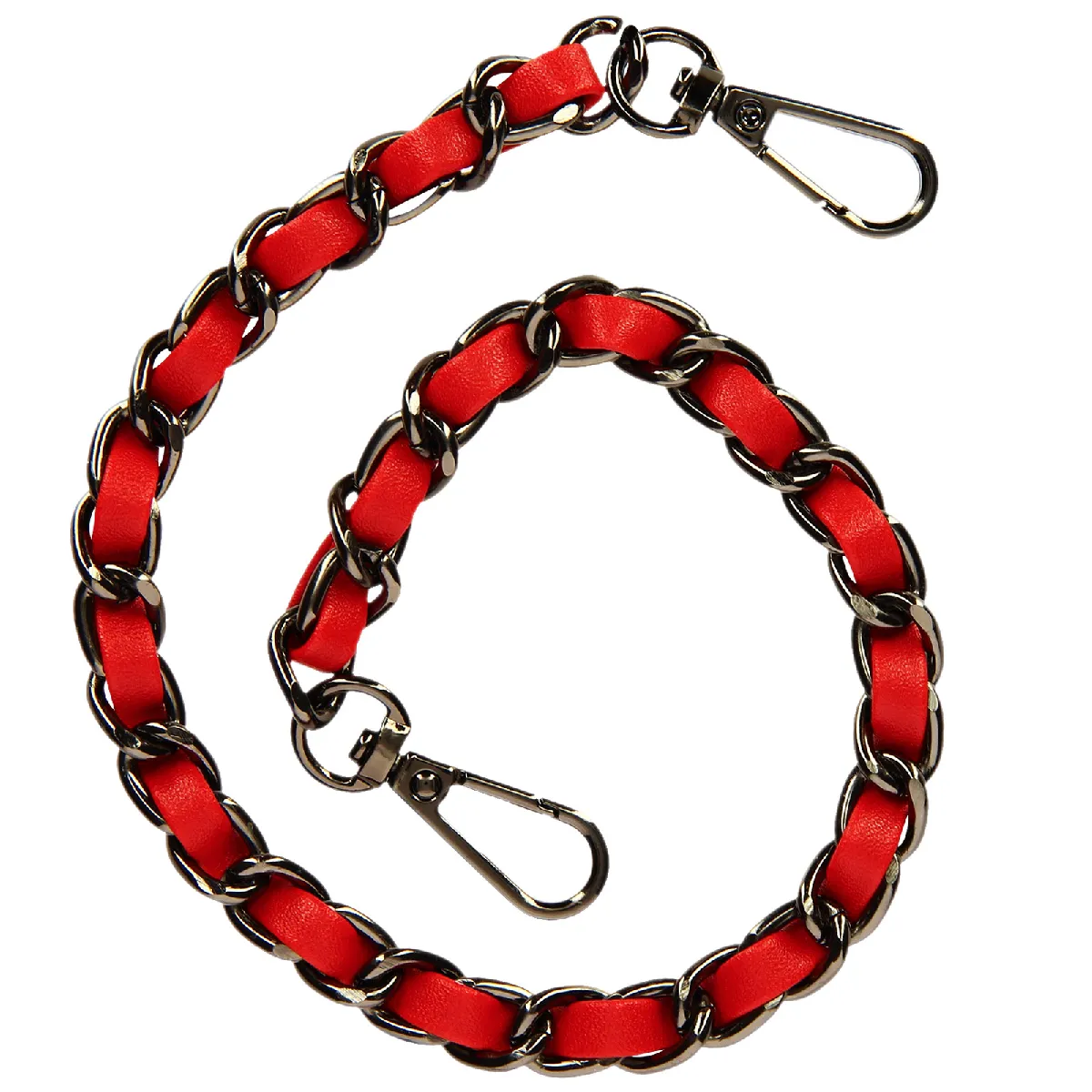 Bijou de Téléphone Chaîne Tressée Rouge - Avizar