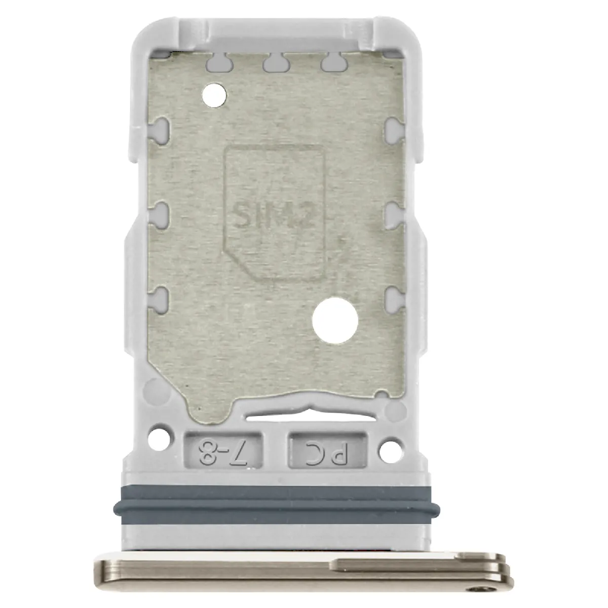 Avizar Beige Clappio Tiroir Carte Sim Pour Samsung Galaxy S23 Ultra