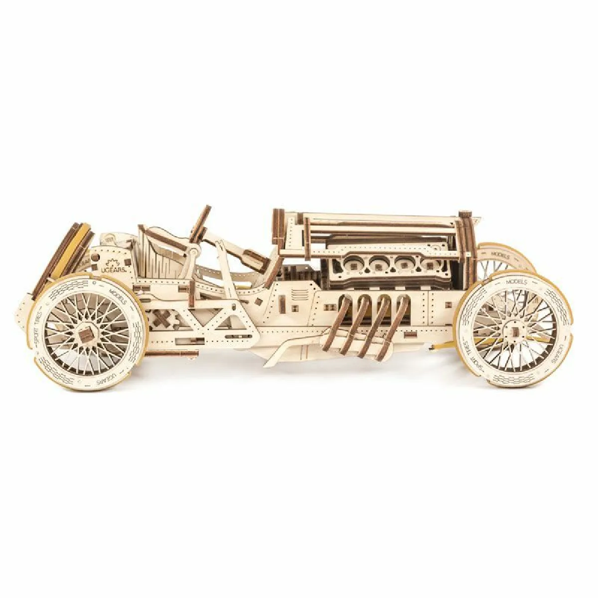 Ugears - Puzzle 3D Voiture U-9 Grand Prix - 348 pièces - Image 3