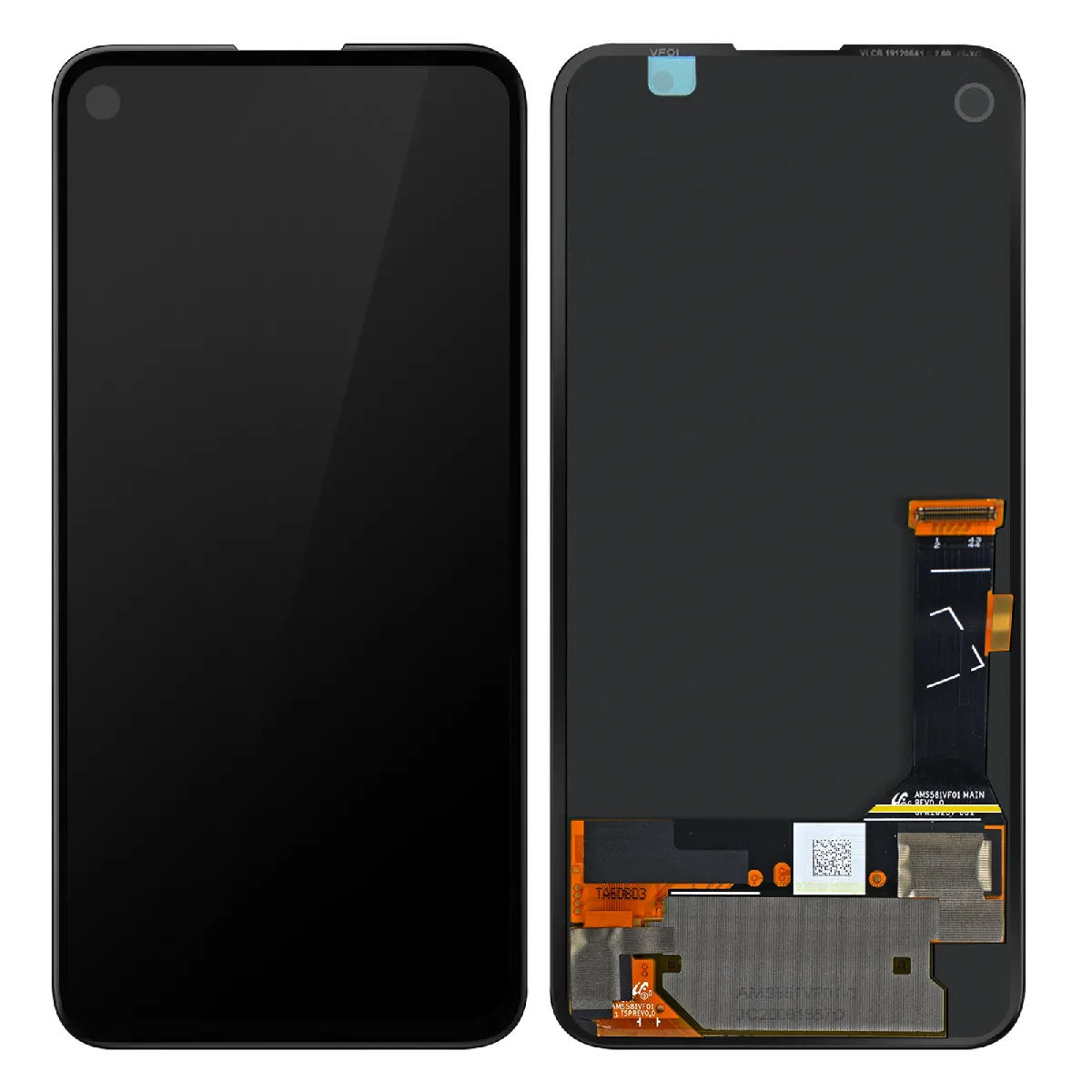 Google Noir Bloc Complet Pour Pixel 4A Écran Lcd Vitre Tactile