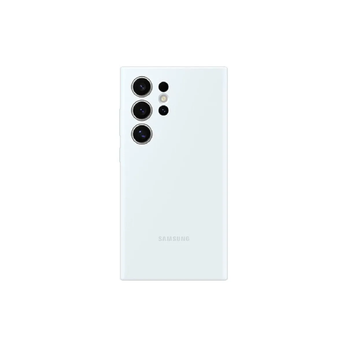 Samsung Blanc Coque Silicone Galaxy S24 Ultra