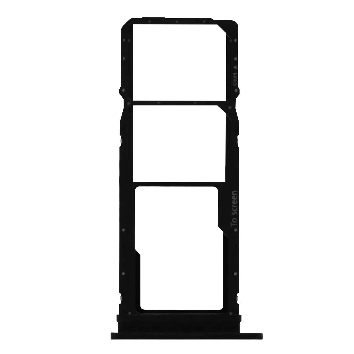 Avizar Noir Clappio Tiroir Carte Sim Pour Samsung Galaxy A71 2X Nano Sim Et Micro Sd