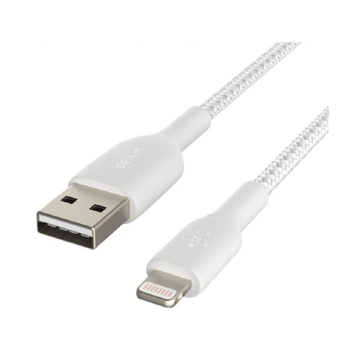 Belkin Câble Lightning Tressé - Blanc