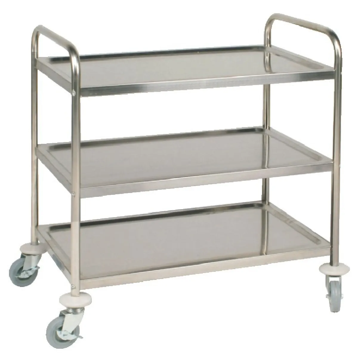 Vogue Blanc Chariot De Transport Inox À 3 Niveaux - 128 Kg