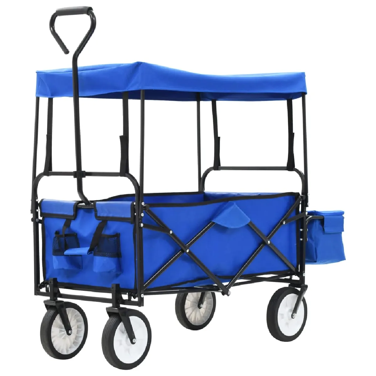 vidaXL Chariot à Main Pliable avec Toit - vue 2