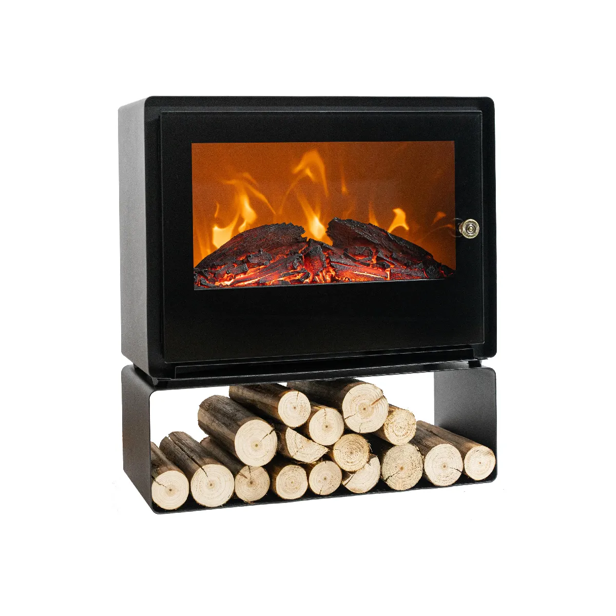 Purline Noir Cheminée Électrique Che-710