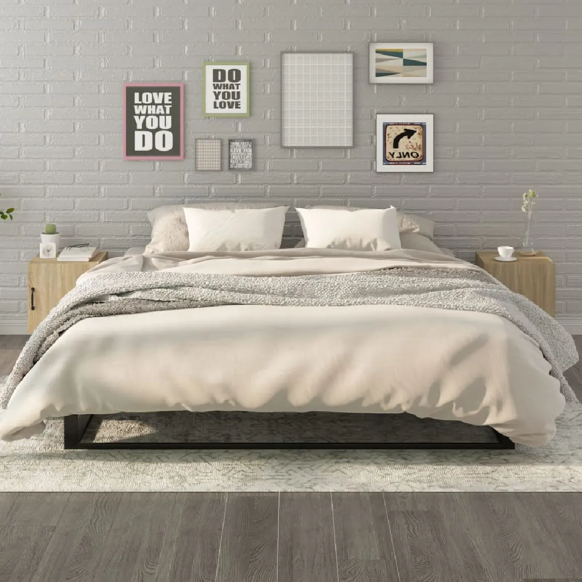 vidaXL Tables de Chevet Chêne Sonoma