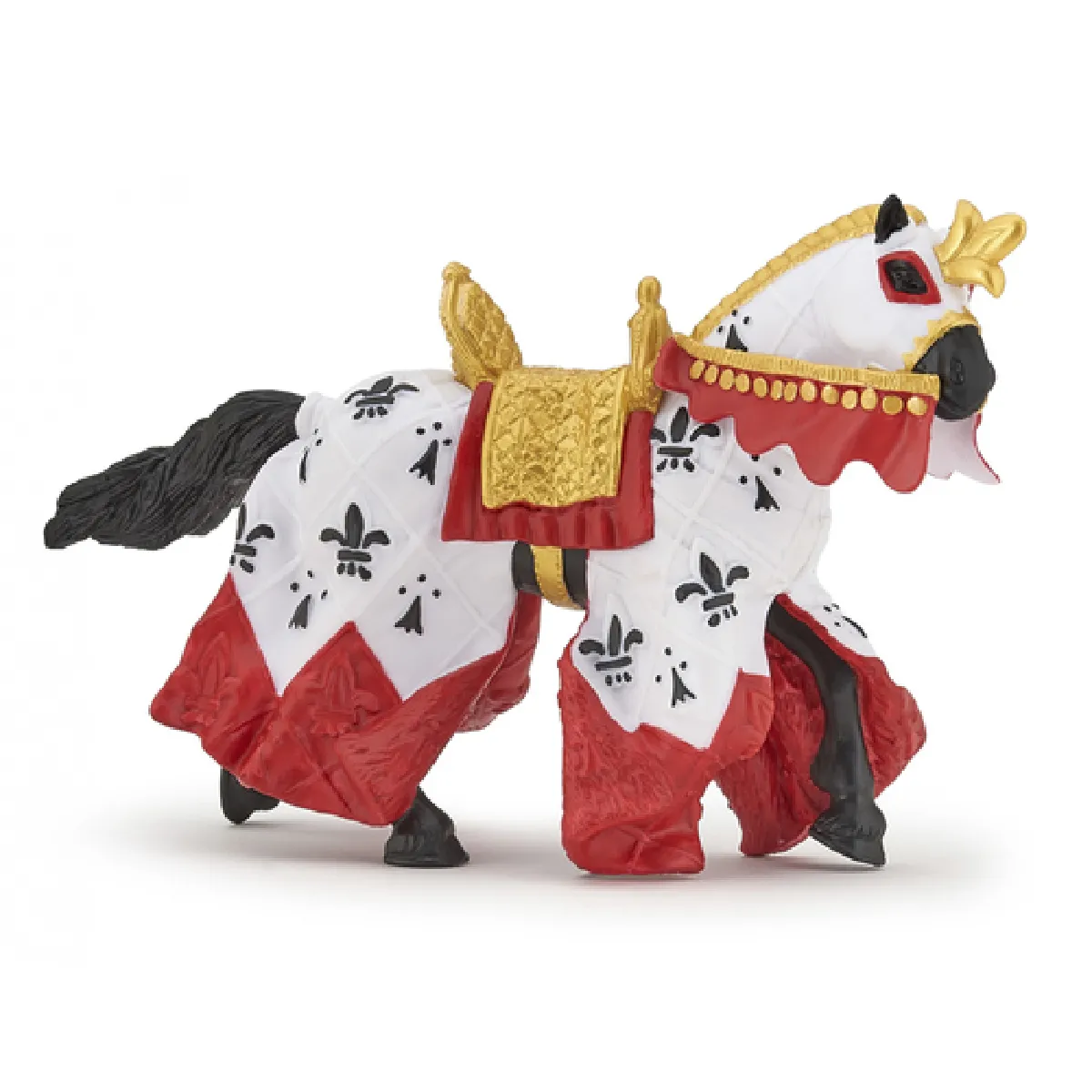 Papo Multicolore Cheval Du Roi Arthur Rouge - Neuf - Image 4