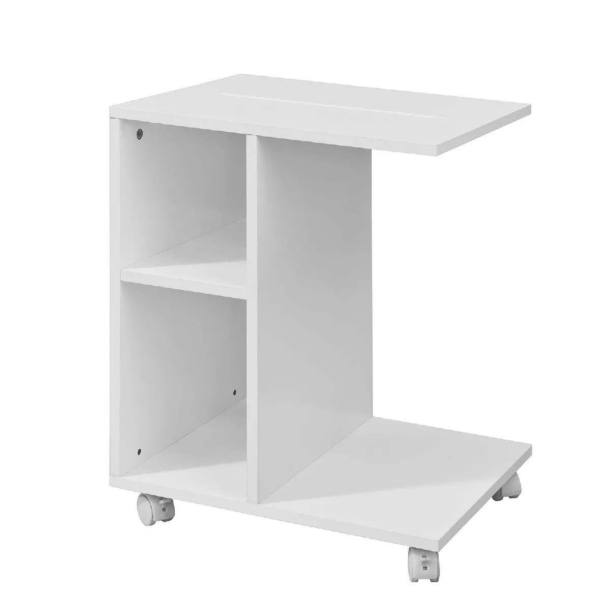 SoBuy FBT48-W Table d'appoint roulante - L45 x H58 x P35 cm SoBuy FBT48-W Table d'appoint roulante - L45 x H58 x P35 cm