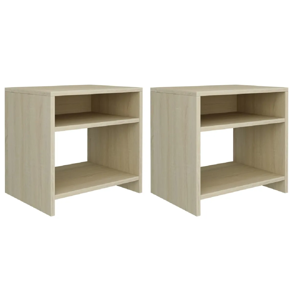 vidaXL Lot de 2 tables chêne sonoma - vue 2