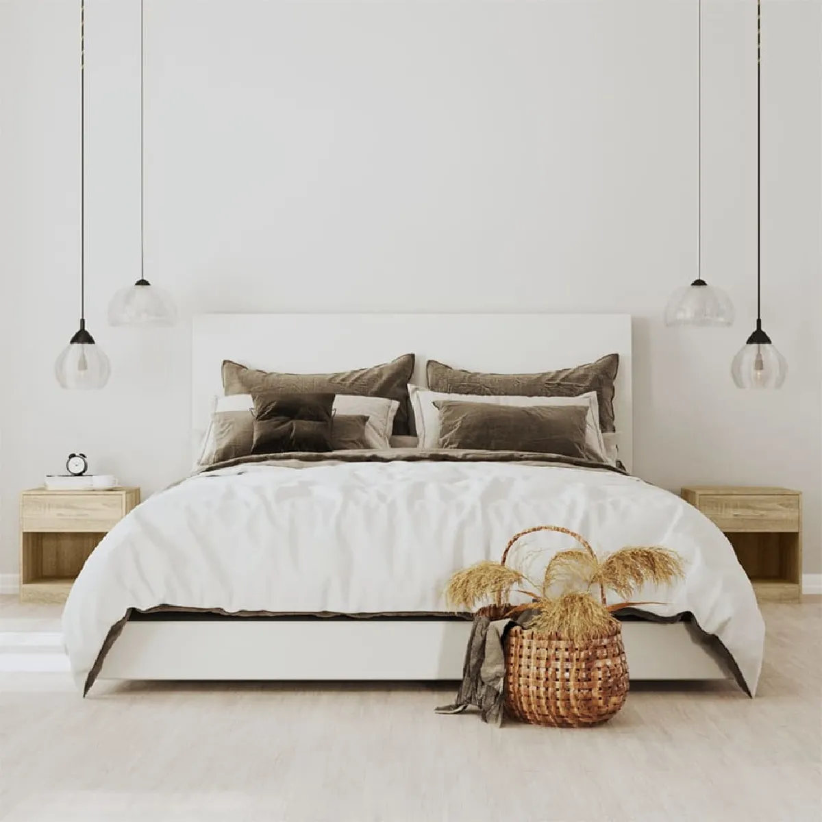 vidaXL Tables de Chevet Chêne - vue 10