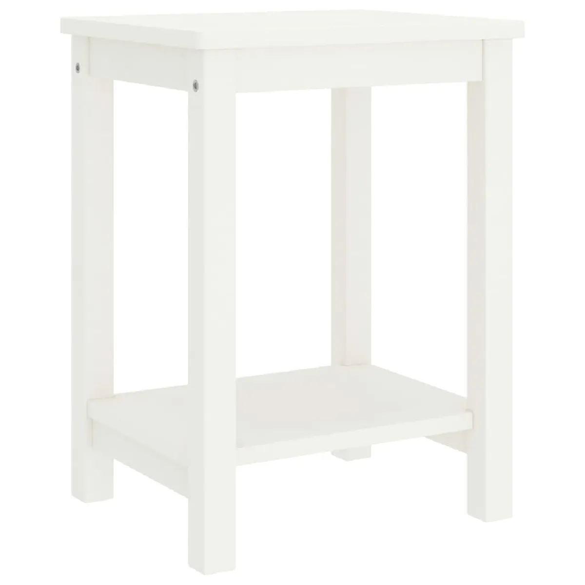 vidaXL Table de chevet - Blanc