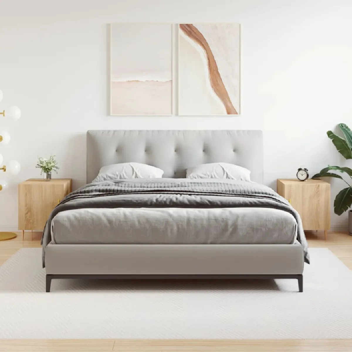 vidaXL Tables de chevet 2 pcs Chêne sonoma - vue 7