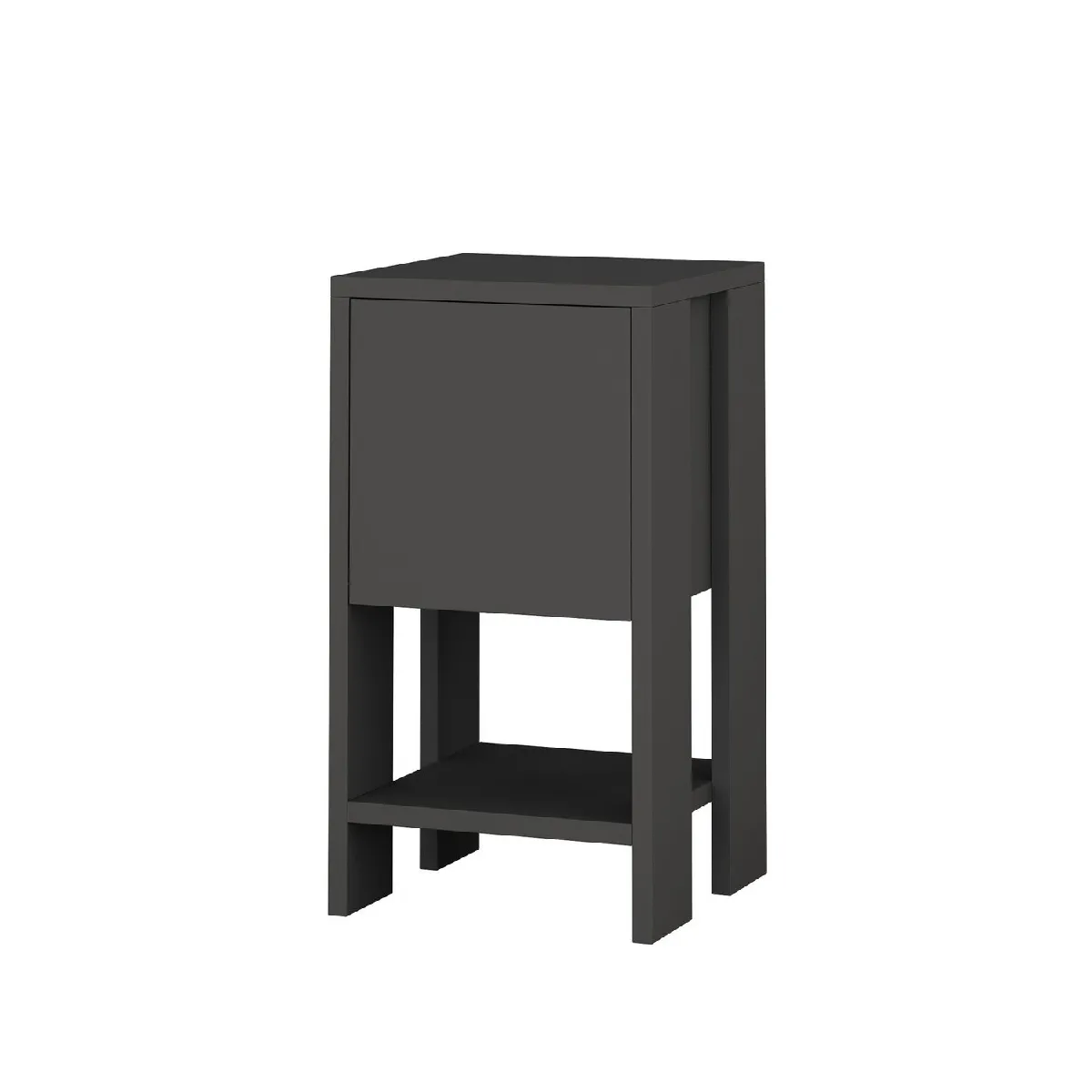 Table de chevet Ema 30 cm - Gris Anthracite, Gris Anthracite