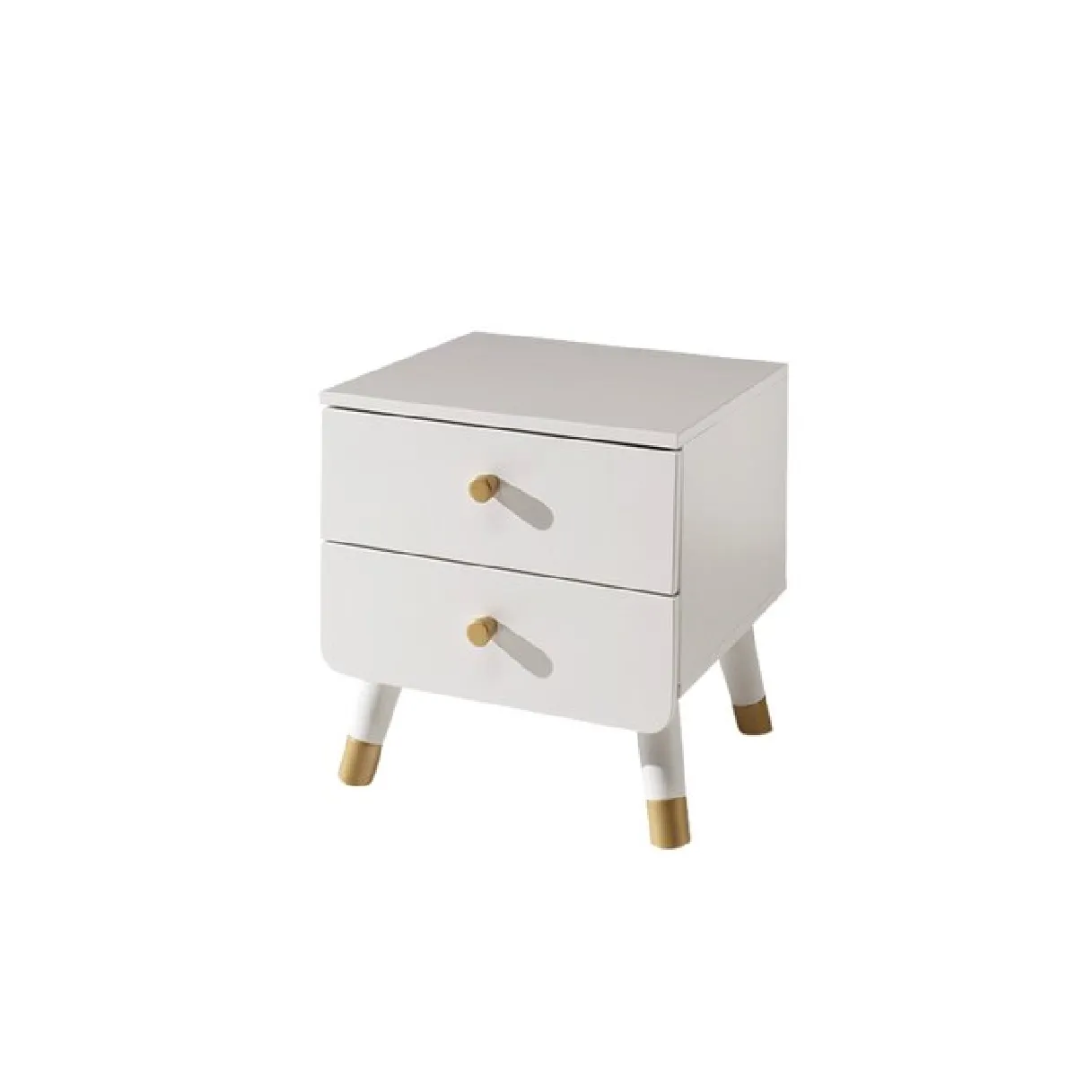 Mes Blanc Chevet 2 Tiroirs