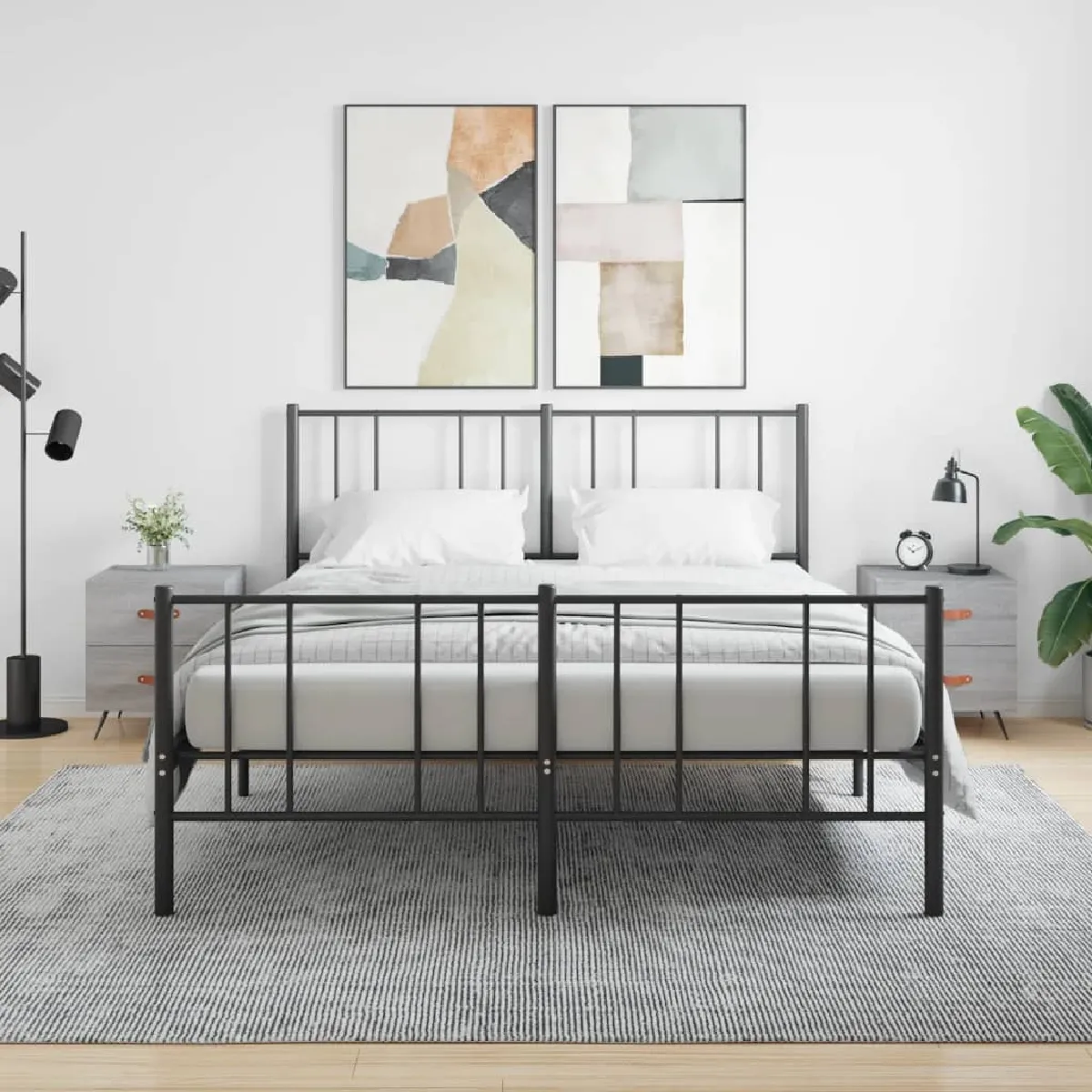 Vidaxl Gris Tables De Chevet Sonoma