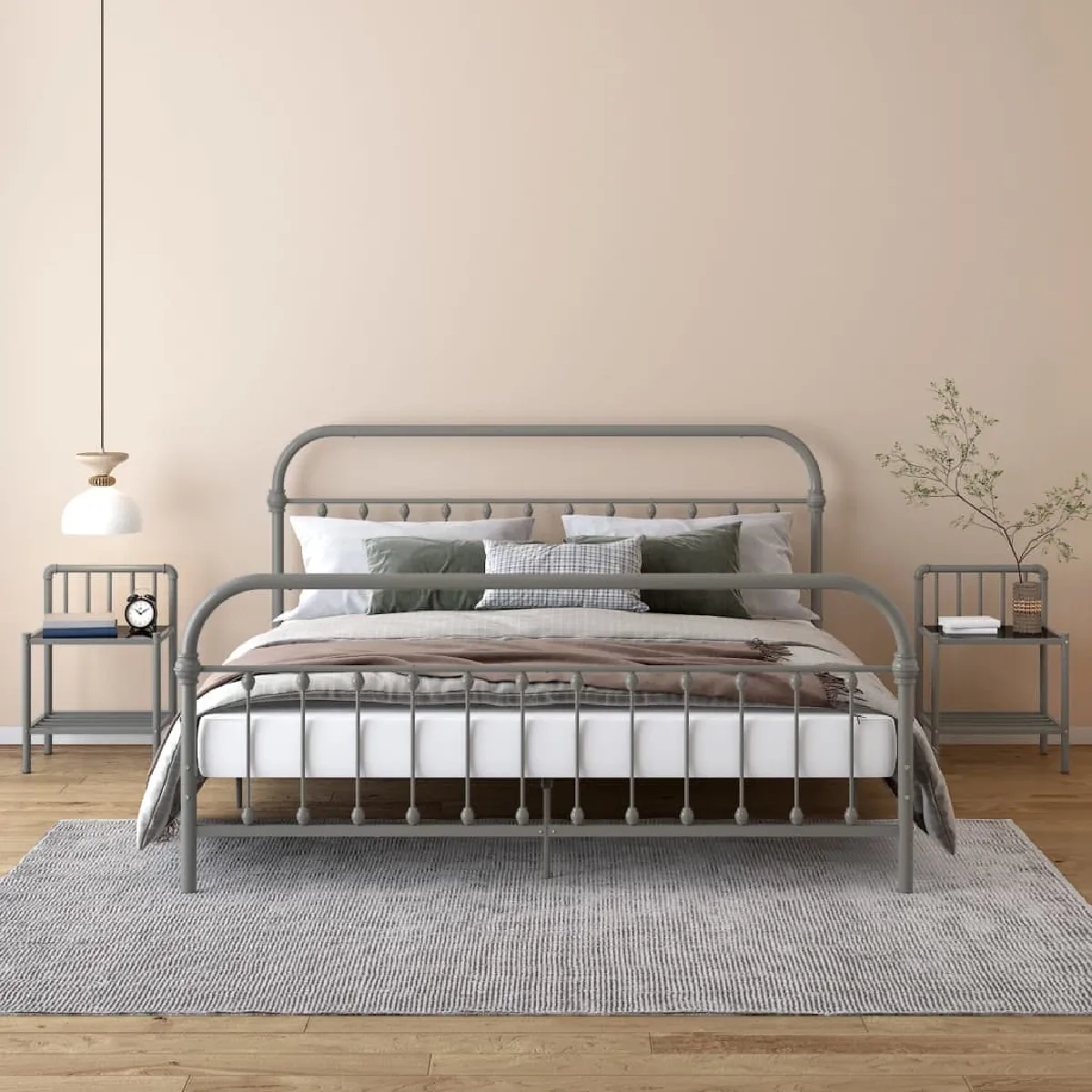 vidaXL Tables de chevet 2 pcs et