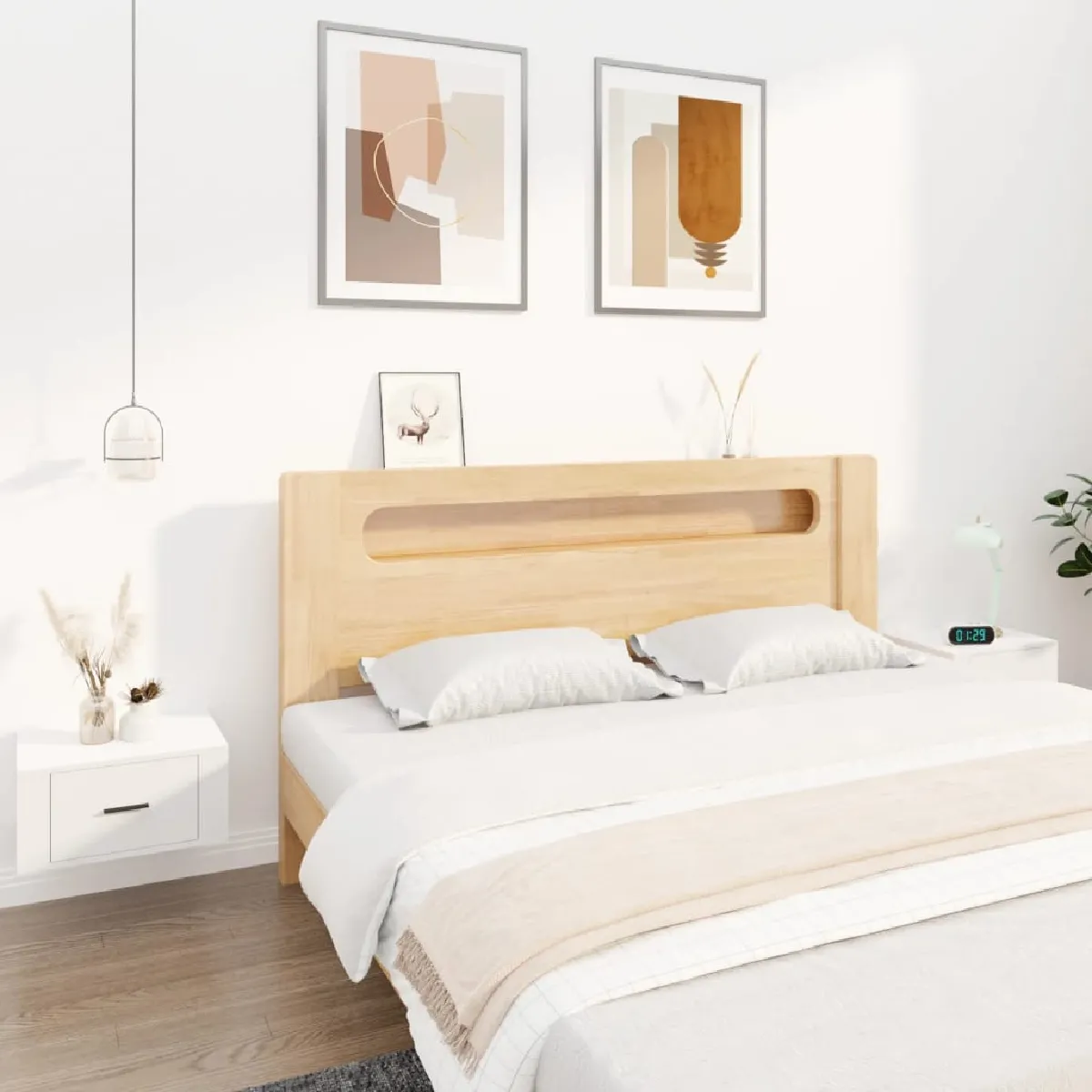 Vidaxl Blanc Tables De Chevet Murales