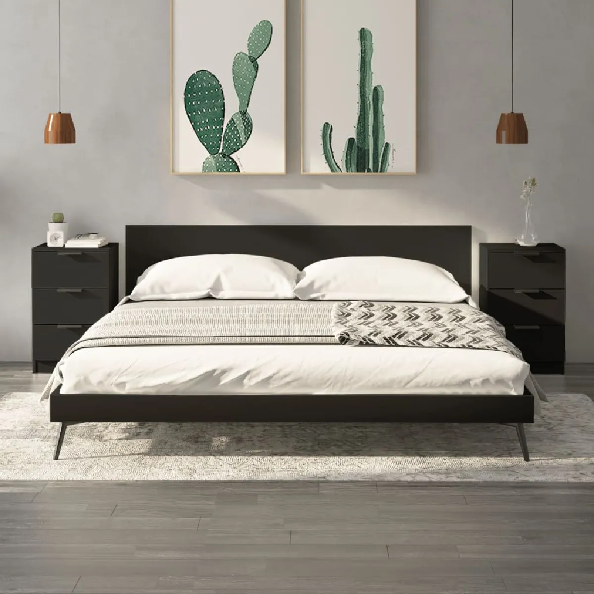 VIDAXL Tables de chevet 2 pièces - vue 3