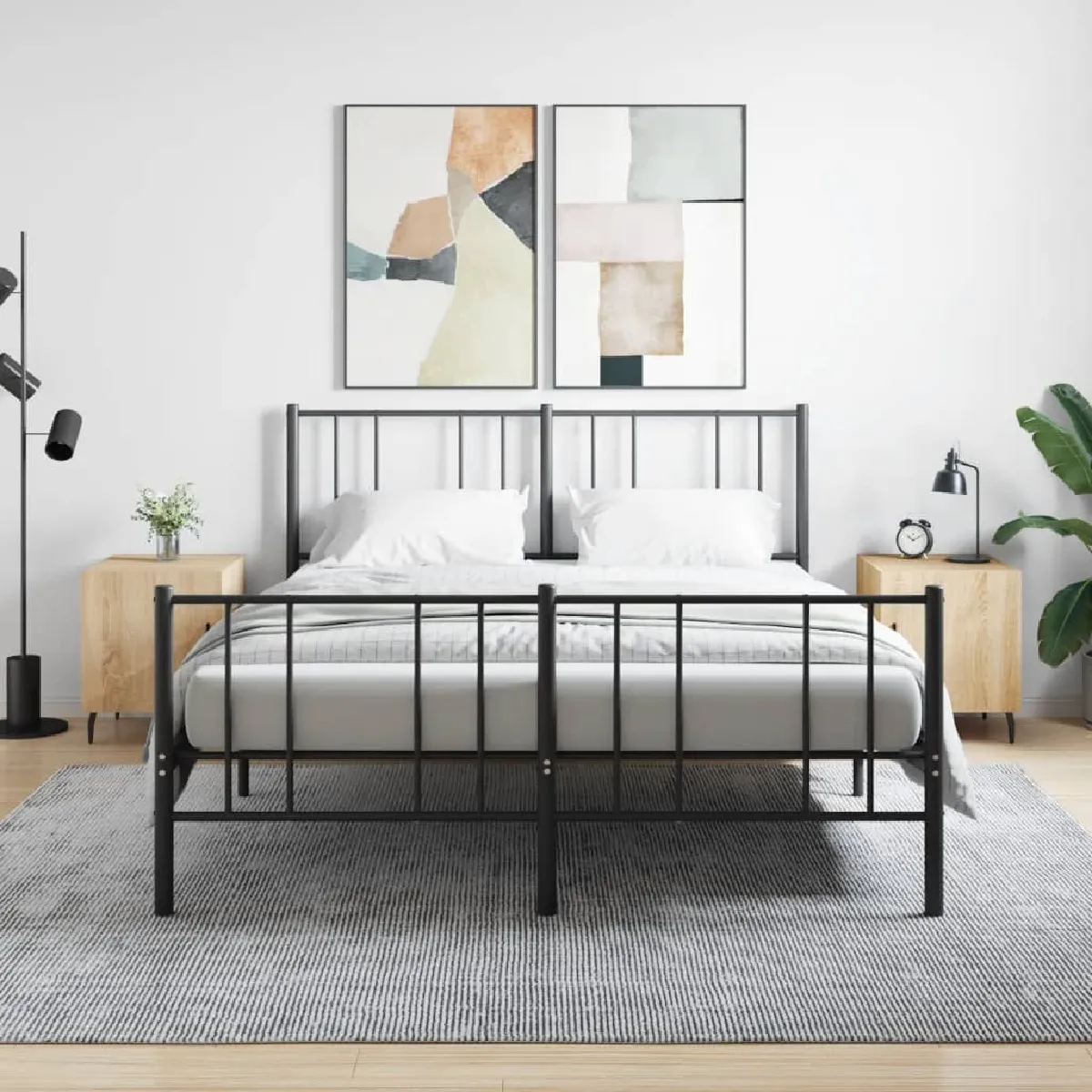 vidaXL Tables de chevet 2 pcs Chêne sonoma - vue 4