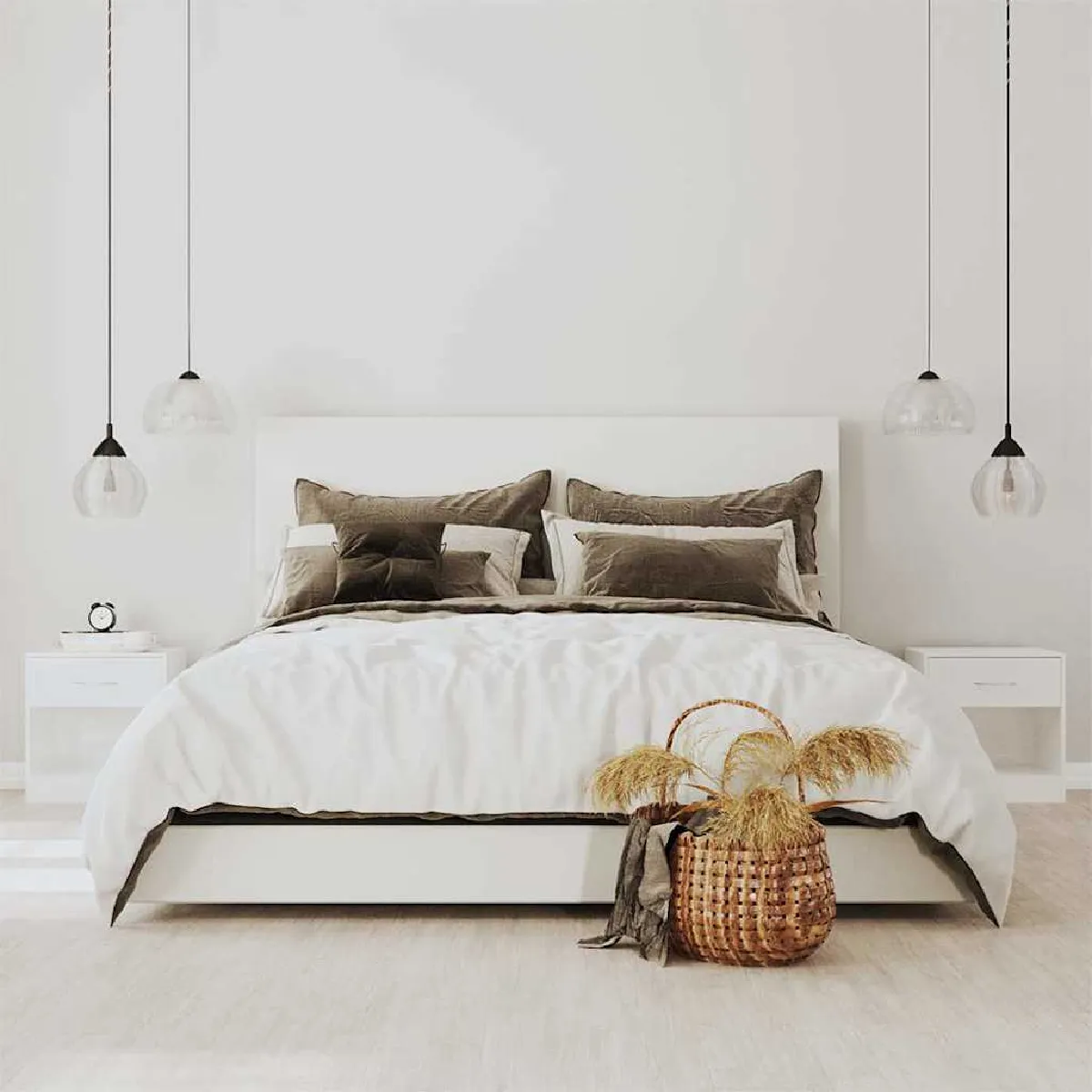 Vidaxl Blanc Tables De Chevet 2 Pcs Avec Tiroir Brillant - Image 3