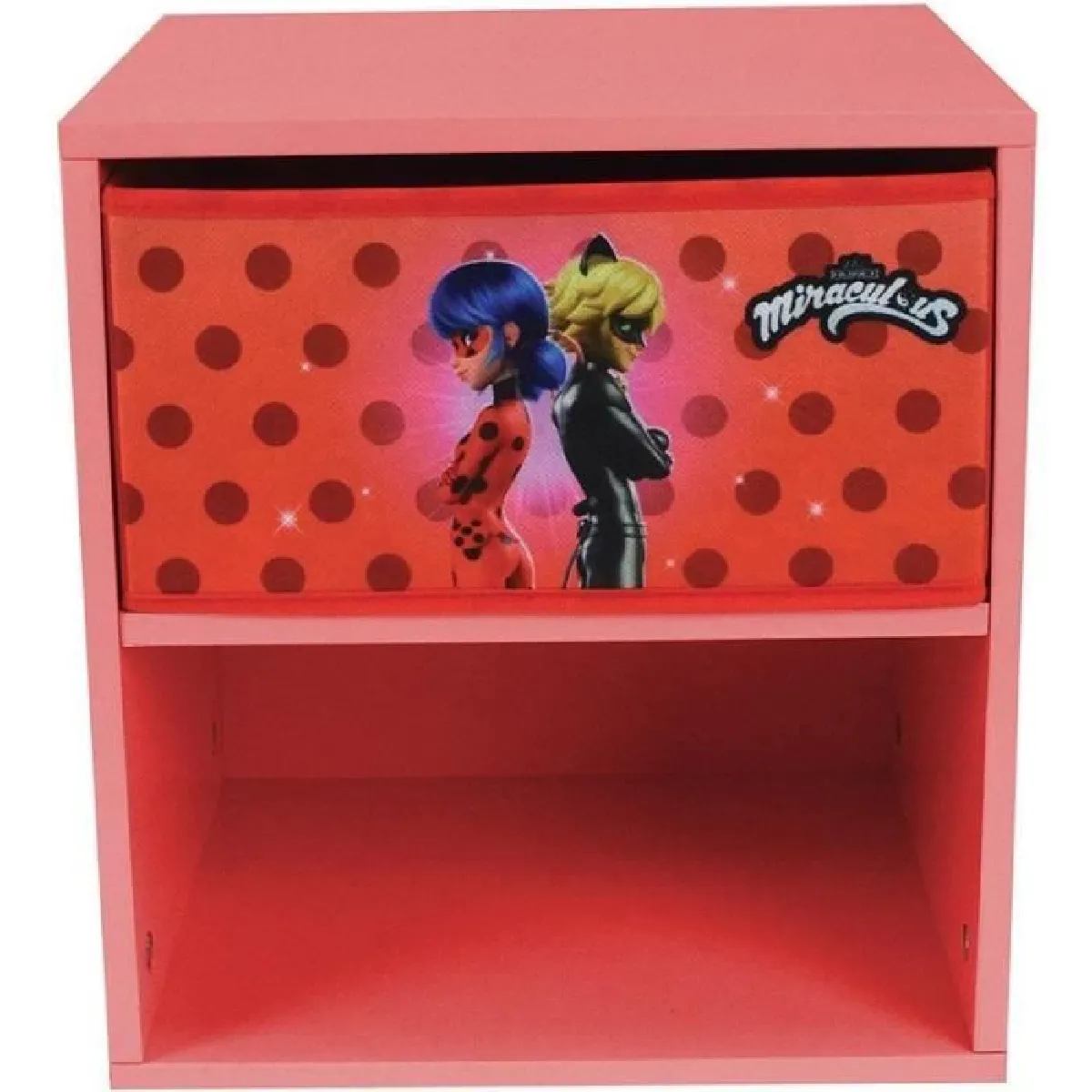 Fun House Rouge Chevet Enfant Tiroir –
