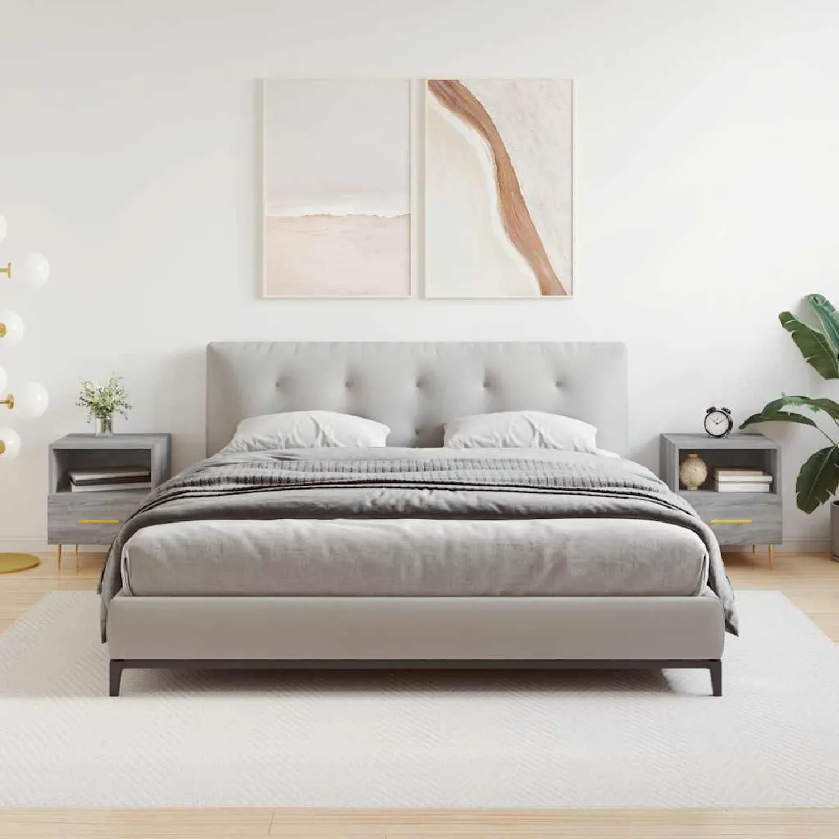 vidaXL Tables de chevet 2 pcs