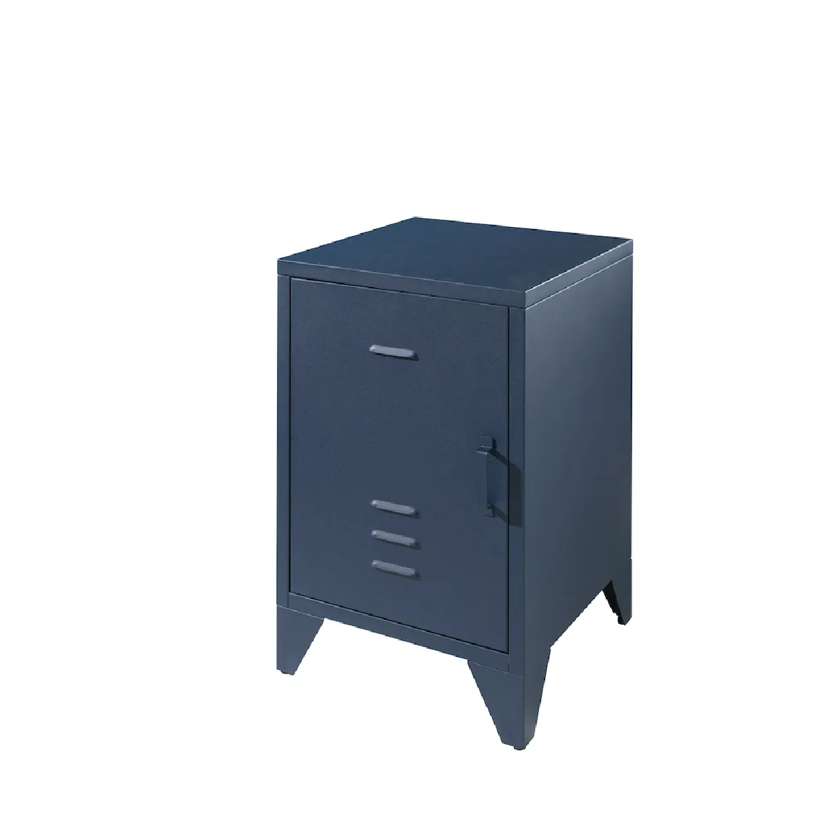 Vipack Chevet en m&eacute;tal Bronxx - Bleu Denim