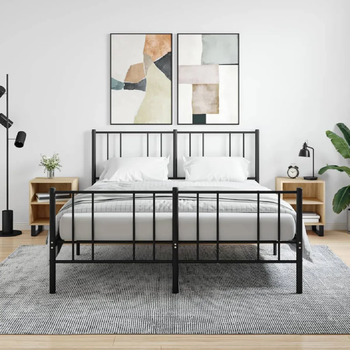 vidaXL Tables de chevet 2 pcs Chêne sonoma - vue 2