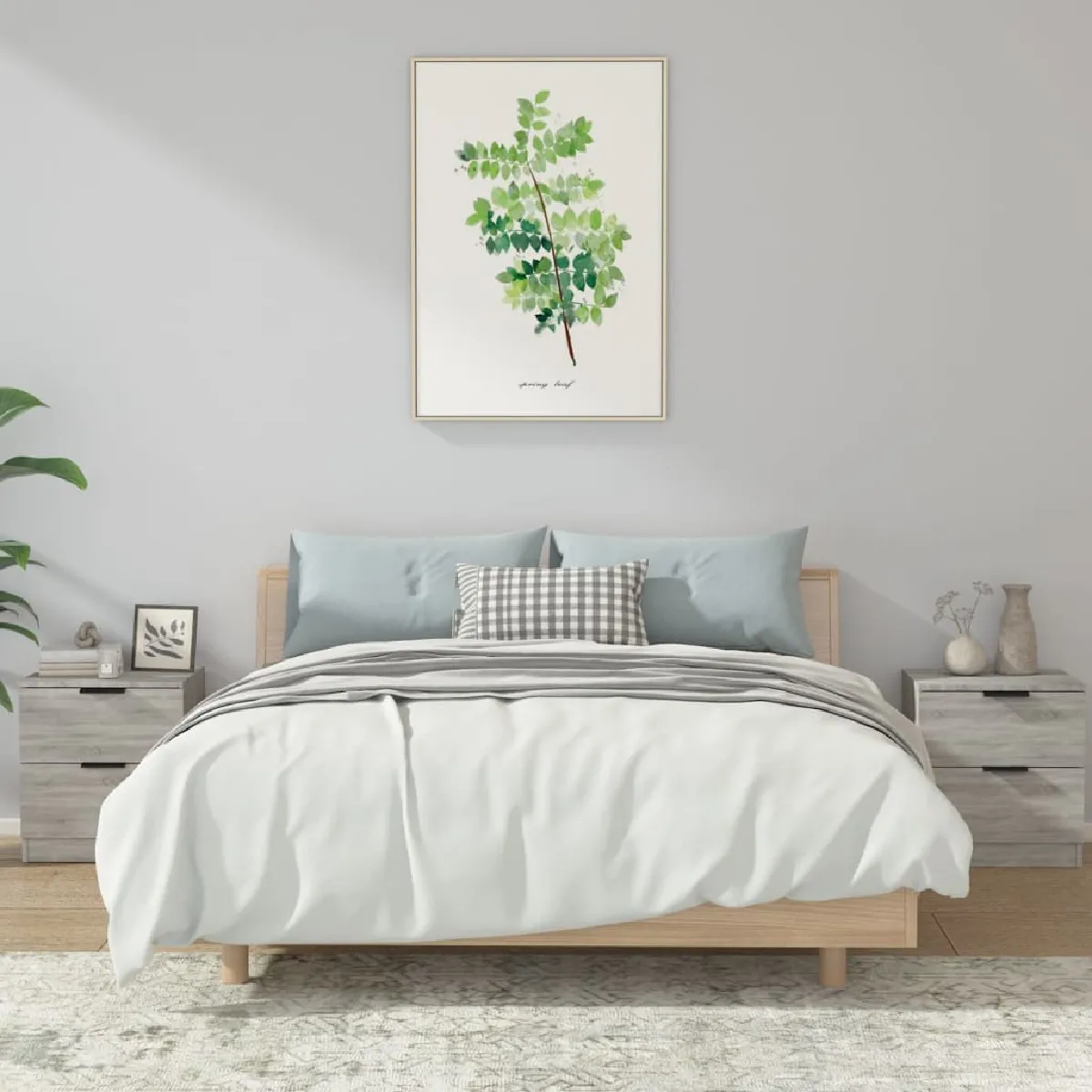 vidaXL Tables de chevet Lot de 2 Sonoma - vue 10