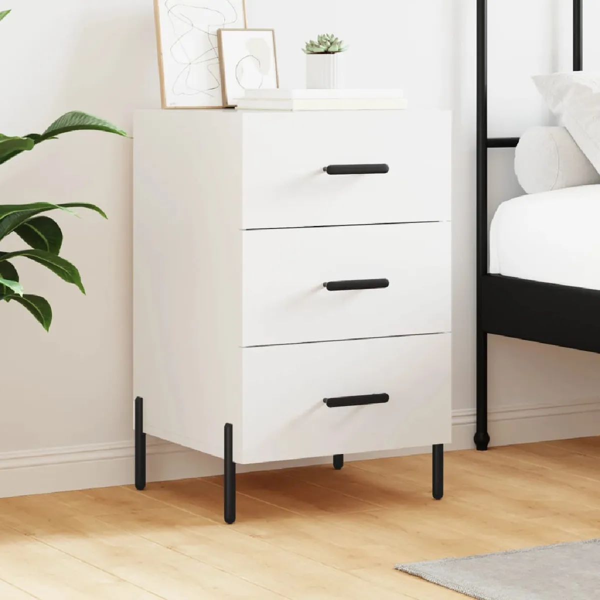 Vidaxl Blanc Table De Chevet