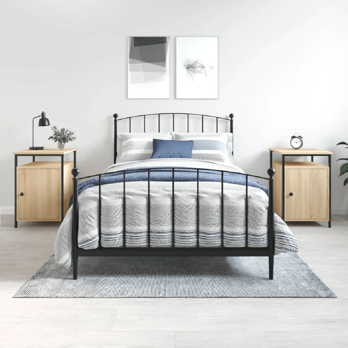 Vidaxl Tables De Chevet 2 Pcs - Chêne Sonoma