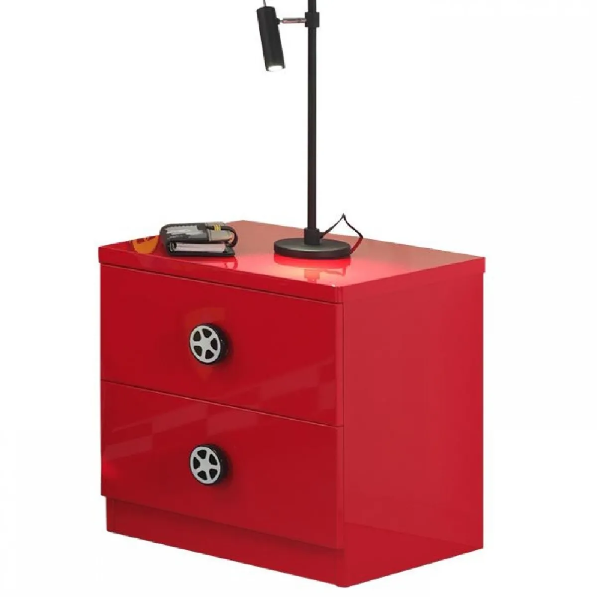 Paris Prix Rouge Vipack Monza Table De Chevet - Image 3
