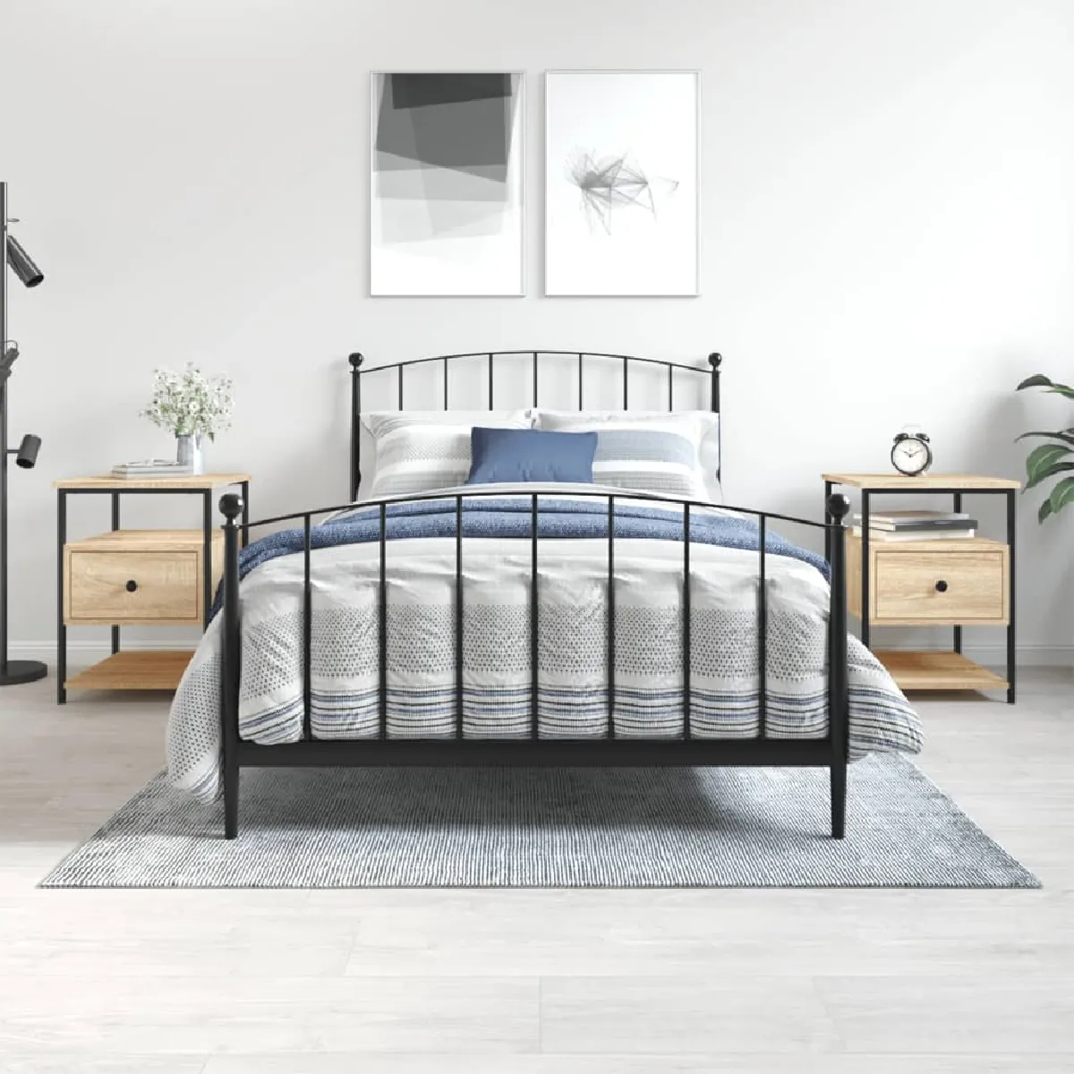 vidaXL Tables de chevet 2 pcs - vue 5