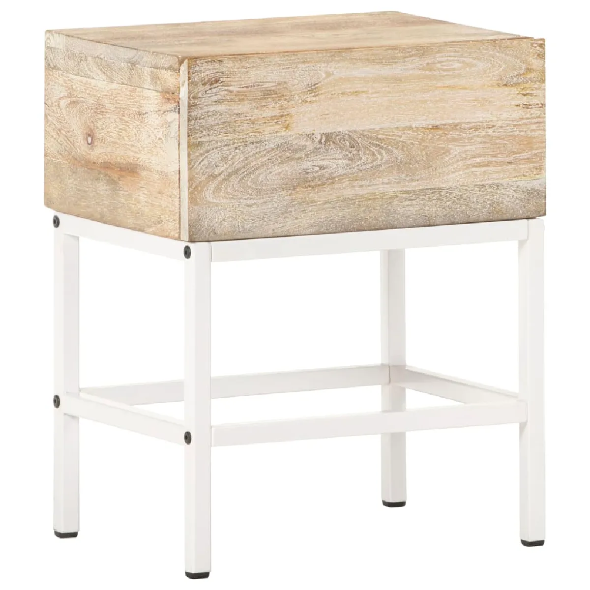 vidaXL Table de chevet Bois de Manguier 40x30x50 cm