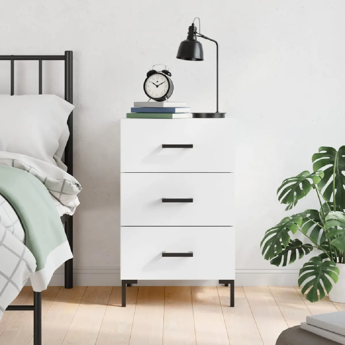 Vidaxl Blanc Table De Chevet