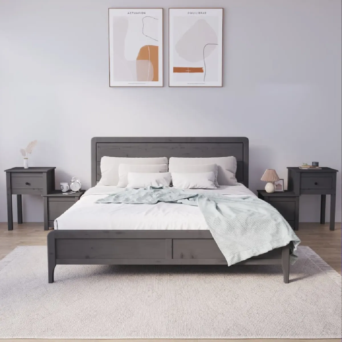 Vidaxl Gris Tables De Chevet