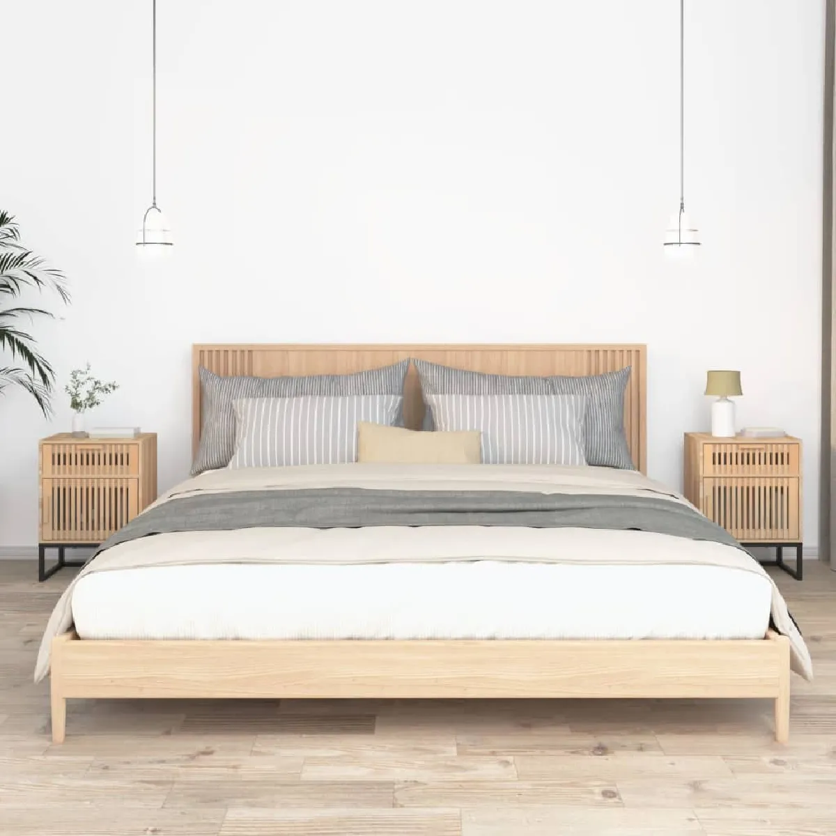 Vidaxl Tables De Chevet 2Pcs - Bois D'ingénierie