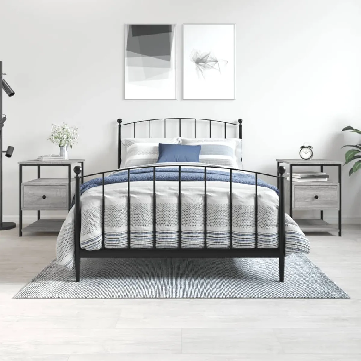 vidaXL Tables de chevet Lot de 2 Sonoma - vue 7