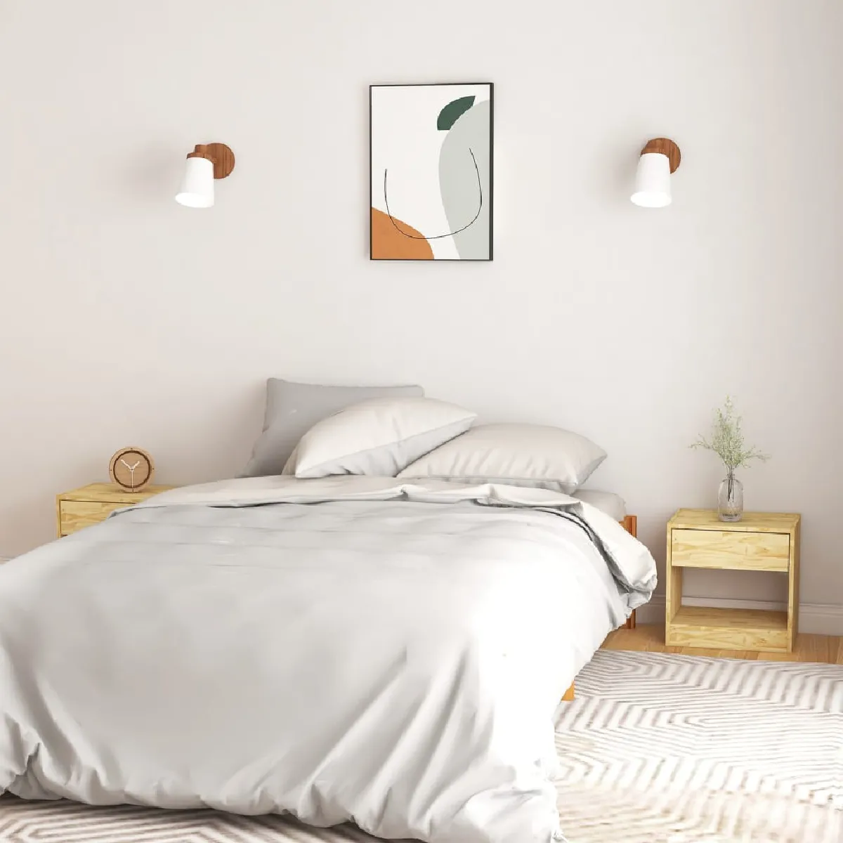 VidaXL Tables de chevet Bois de pin